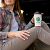 Traveler Holding A Mock-Up Cup Of Coffee Psd