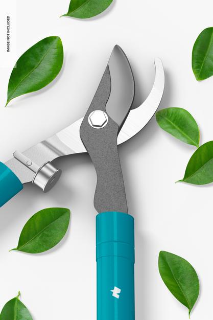 Tree Trimmer Mockup, Close Up Psd