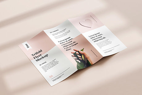 Tri-Fold Dl Flyer Mockup