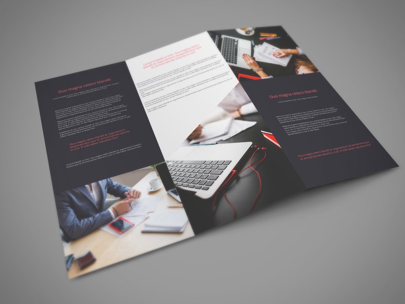 Tri Fold Psd Mockup