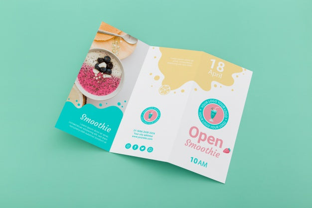 Trifold Brochure Concept Mock-Up Psd