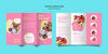 Trifold Brochure In Pink Tones For Candy Store Psd