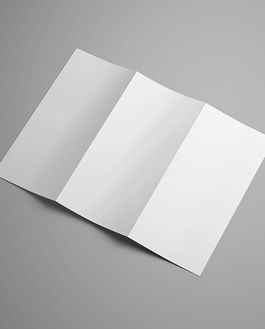 Trifold Brochure Mockup – Folded A4