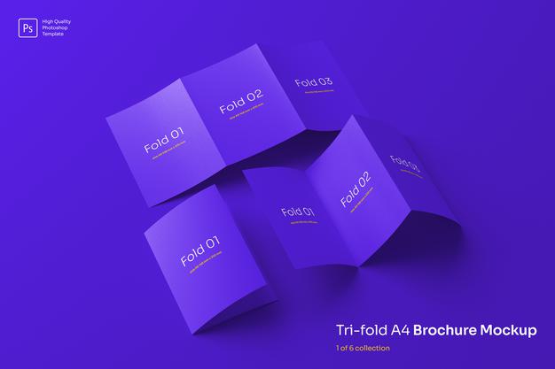 Trifold Brochure Mockup Psd