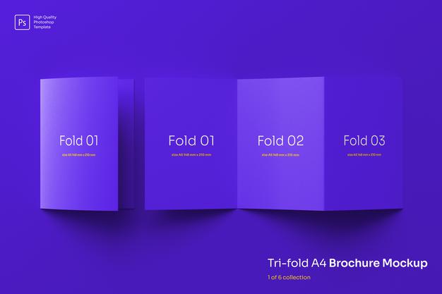 Trifold Brochure Mockup Psd