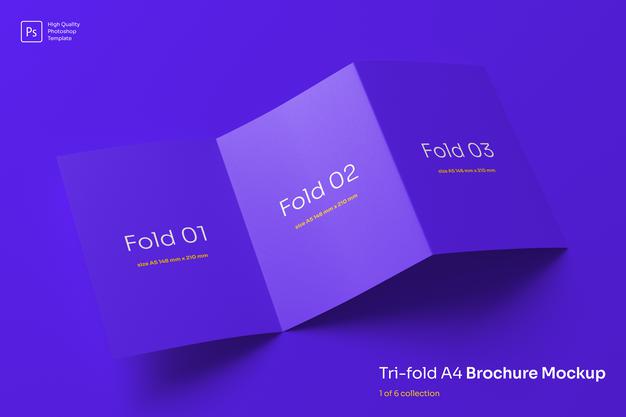 Trifold Brochure Mockup Psd
