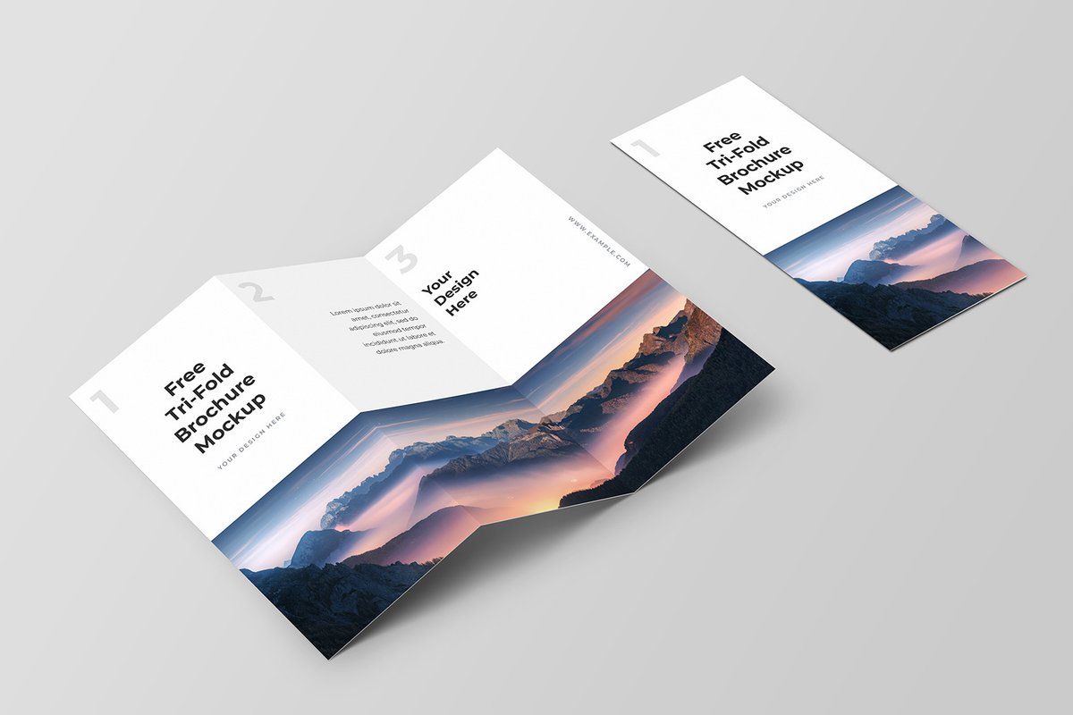 Trifold Brochure Mockup
