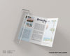 Trifold Brochure With A Glass Block Psd
