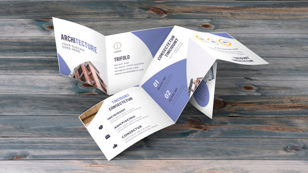 Trifold Business Brochure Mockup Psd