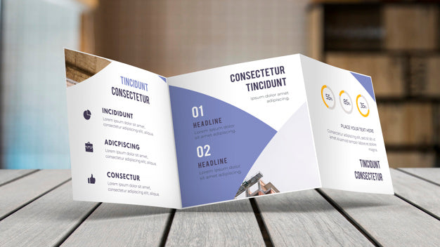 Trifold Business Brochure Mockup Psd