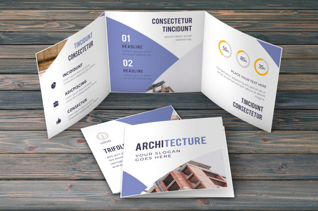 Trifold Business Brochure Mockup Psd