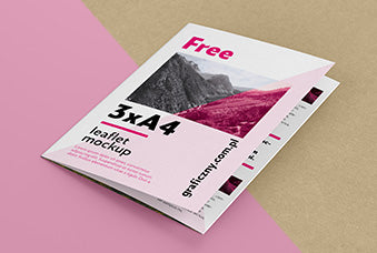 Trifold Leaflet Mockup