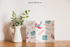 Trifold Paper Next To Flower Psd