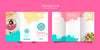 Trifold Smoothie Brochures Set Template Psd