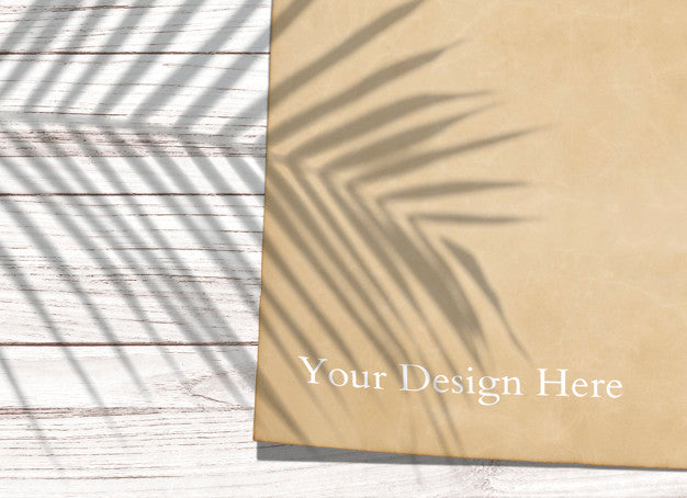 Tropical Vintage Paper Mockup Psd