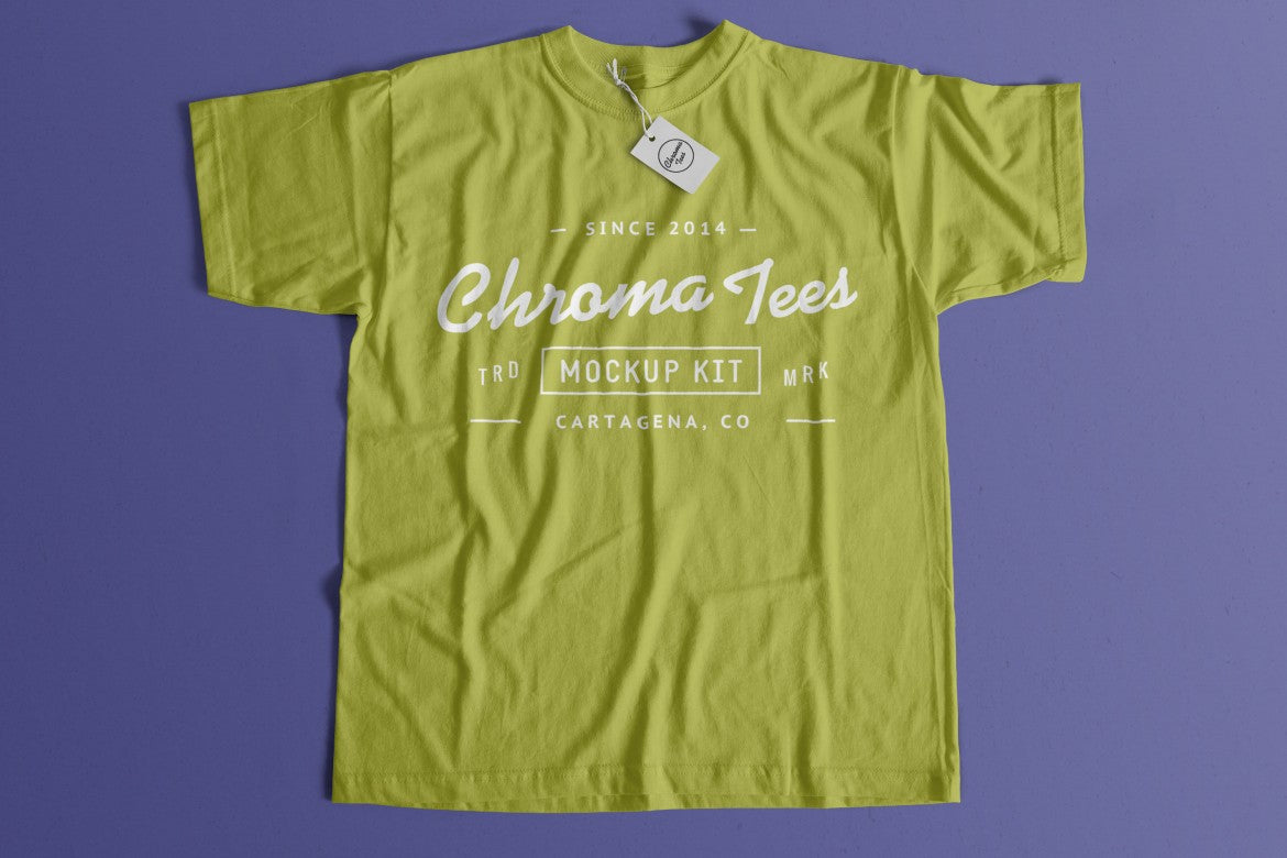 Top View of T-Shirt (Mockup)