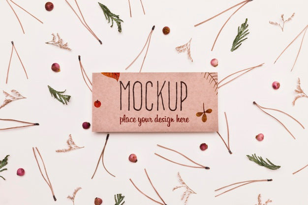 Twigs Assortment Mock-Up Design Psd