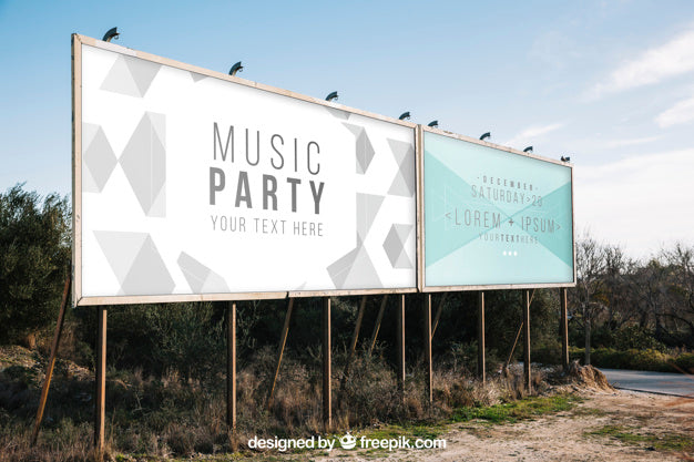 Two Big Billboard Mockups Psd