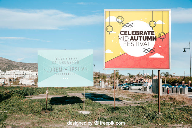 Two Billboard Mockups Psd