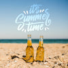 Two Bottles On The Beach With Copy Space Psd