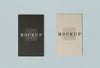 Two Colors Of Name Card Mockups Psd