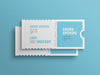 Two Event Ticket Mockup Psd