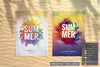 Two Flyer With Palm Shadow Mockup Psd