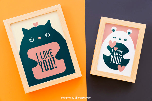 Two Frames Mock Up Psd