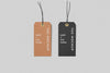 Two Label Tag Mockups Top View Psd