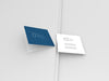 Two Minimal Square Bi-Fold Brochure Mockup Psd
