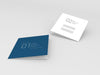 Two Minimal Square Bi-Fold Brochure Mockup Psd