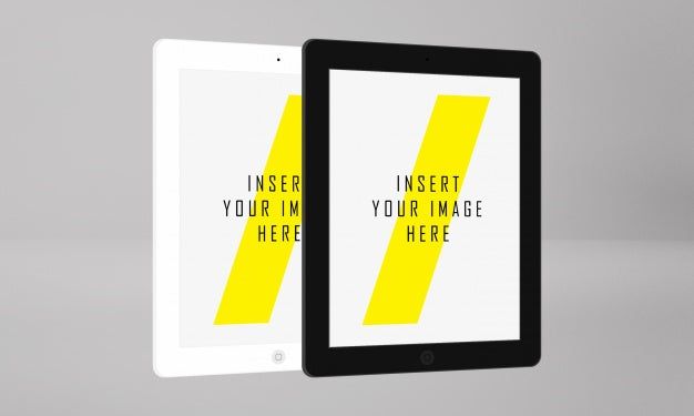 Two Tablet Screen Mock Up Psd