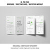 Two Trifold Brochure Or Invitation Mockup Psd