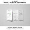 Two Trifold Brochure Or Invitation Mockups Psd