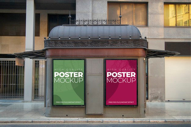 Two Urban Posters Mockup Psd