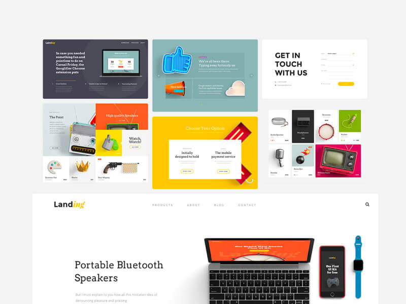 Ui Kit Landing Page