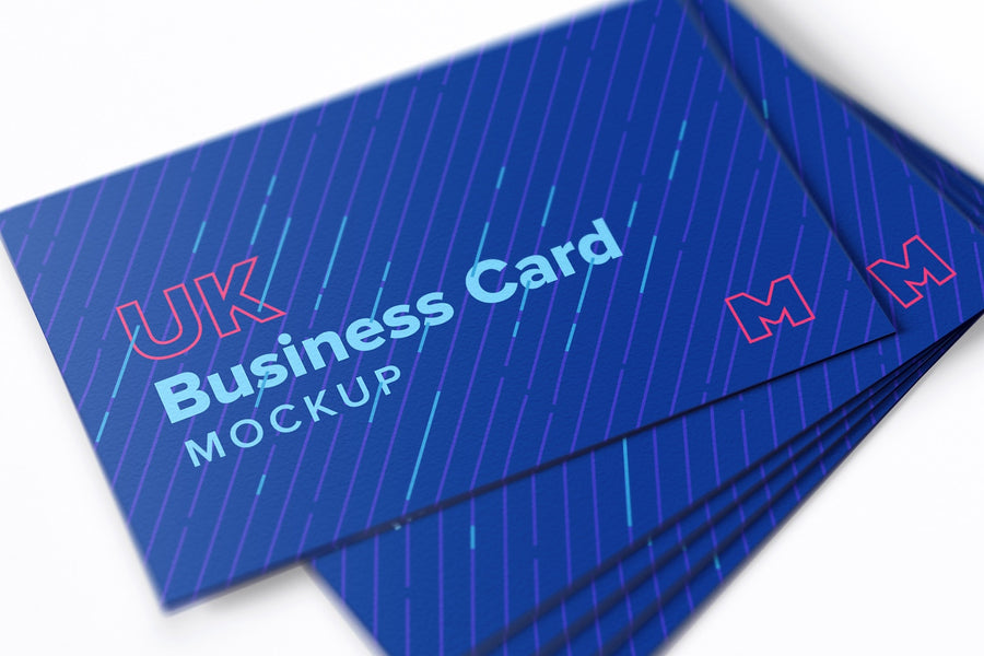 Uk Business Cards Mockup 04