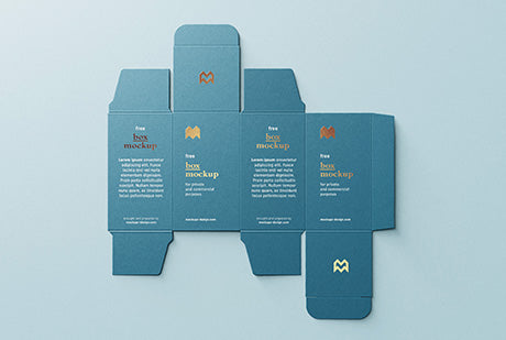 Unfolded Box Mockup