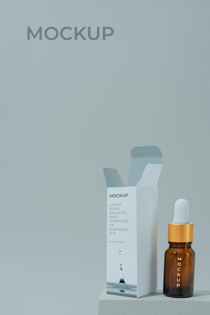 Unfolded Cosmetic Box Mockup Psd