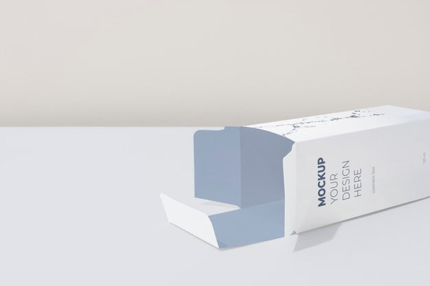 Unfolded Cosmetic Box Mockup Psd