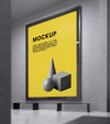 Urban Backlit Display System Mock-Up Psd