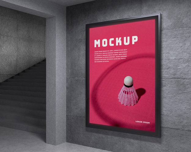 Urban Backlit Display System Mock-Up Psd