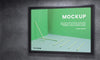 Urban Backlit Display System Mock-Up Psd