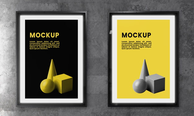 Urban Backlit Display System Mock-Up Psd