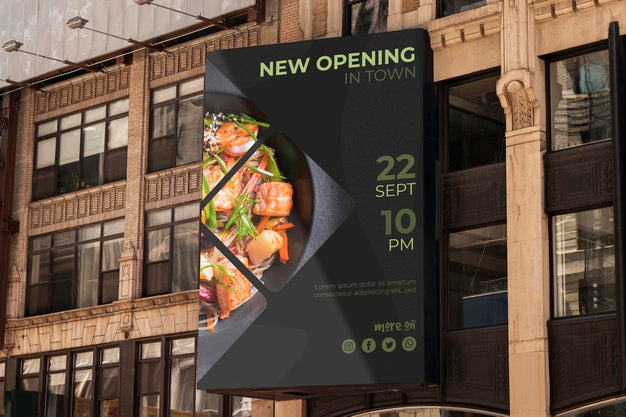 Urban Billboard Mock-Up Psd