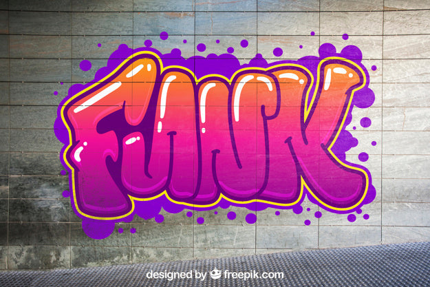 Urban Graffiti Mockup Psd