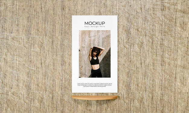 Urban Poster Grey Concrete Mock Up Psd