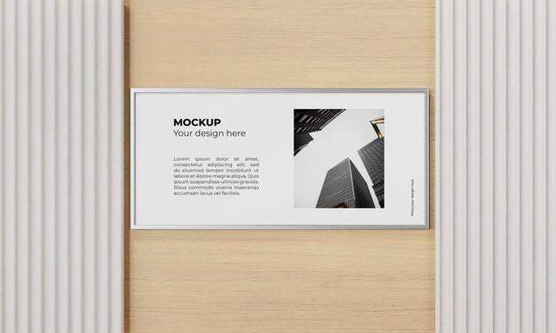 Urban Poster Grey Concrete Mock Up Psd