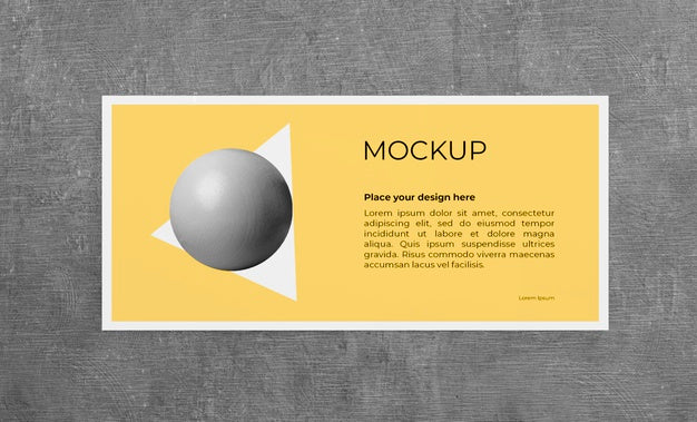 Urban Poster Grey Concrete Mock Up Psd