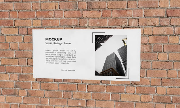 Urban Poster Grey Concrete Mock Up Psd